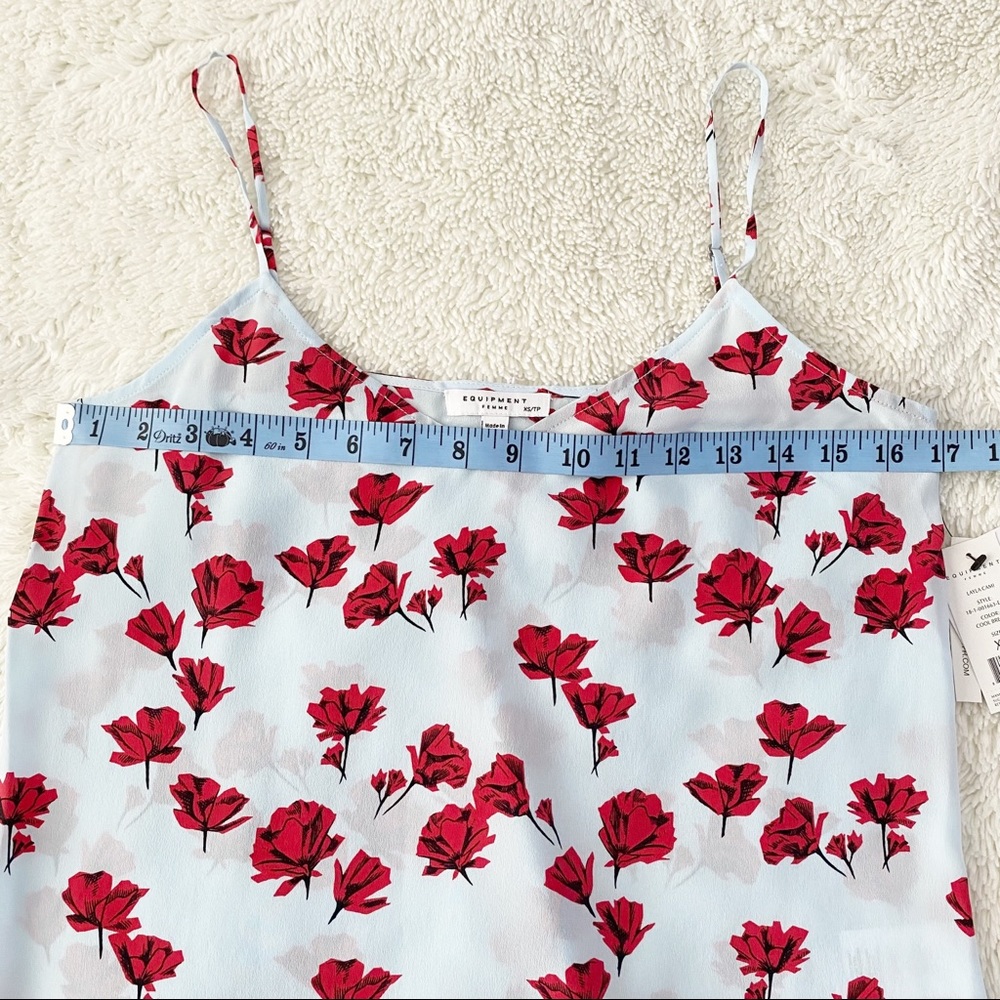 NWT Equipment Printed Silk Layla Cami Top XS - Picture 8 of 9